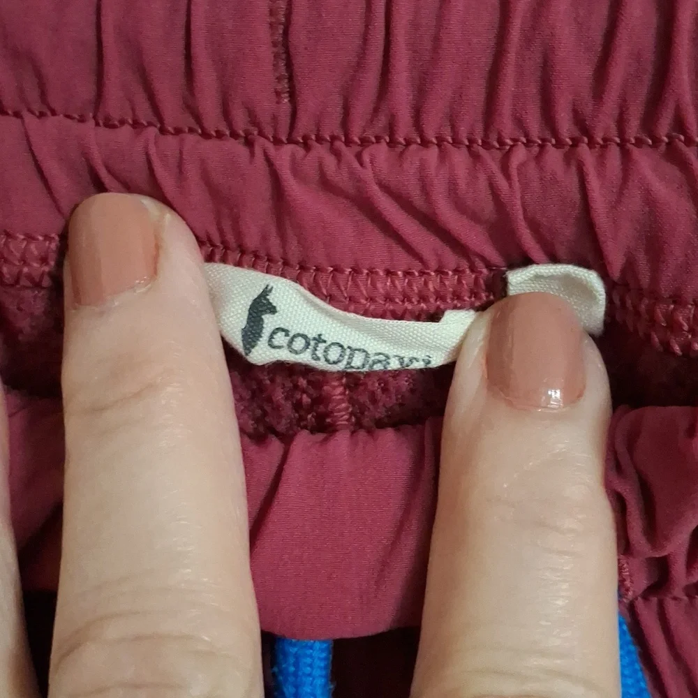 Cotopaxi Burgundy Jogger Pants Sweatpant Fleece Drawstring - Picture 4 of 6